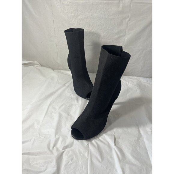 Charles by Charles David Women’s Black Knit Peep Toe Bootie Size 9.5 - Picture 4 of 15